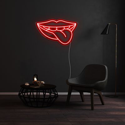 Neon Mouth Light Sign
