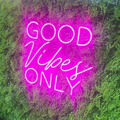CUSTOM NEON® Good Vibes Only Sign 18 Colors | FREE Remote/Dimmer