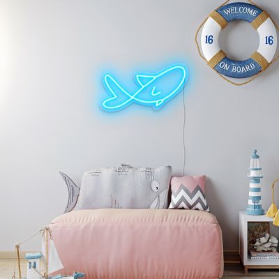 Fish on a Hook Neon Fishing Sign for Sale by Custom Neon