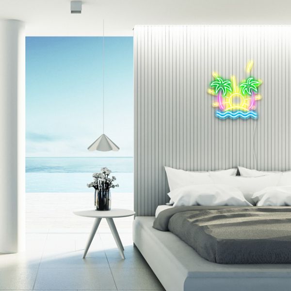 Beach Sunset Light Up Wall Art on Sale Now from Custom Neon