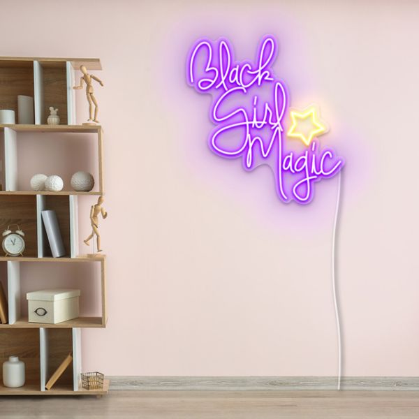 Black Girl Magic Art Sign by CUSTOM NEON®