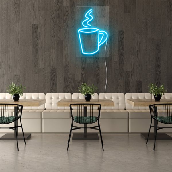 Travel Coffee Mug - Neon Lights