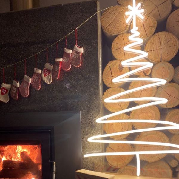 Large Modern Neon Christmas Tree | LED Flex Xmas Decorations for Sale
