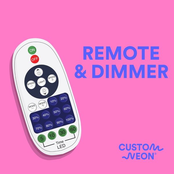 Custom Neon remote & dimmer