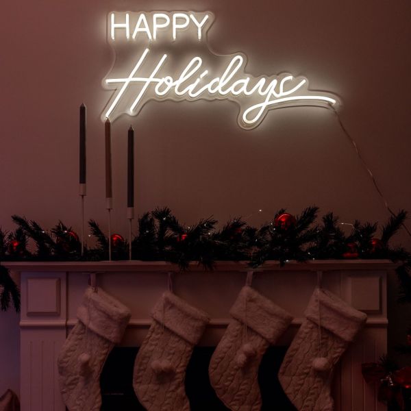 Happy Holidays Lighted Sign