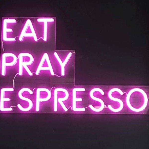 Eat Pray Espresso Light Sign by CUSTOM NEON®