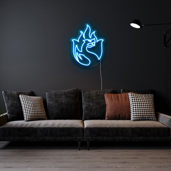 Flaming Dragon Neon Sign: pre-designed LED neon art from Custom Neon®