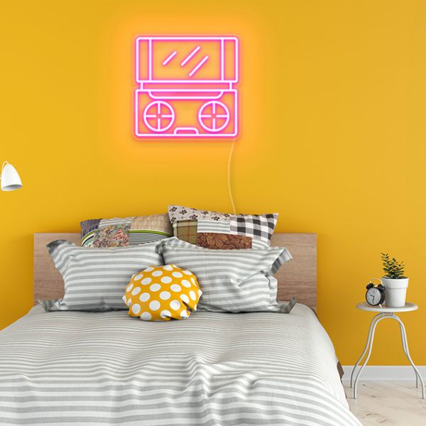 Games Console Light Sign: pre-designed light-up wall art from Custom Neon®