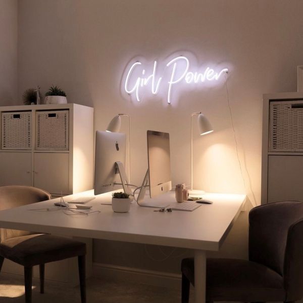 Girl Power Light Sign by CUSTOM NEON® for Home, Office or Gym