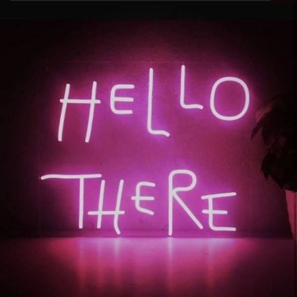 There Hell Here Neon Light | Two in One Light