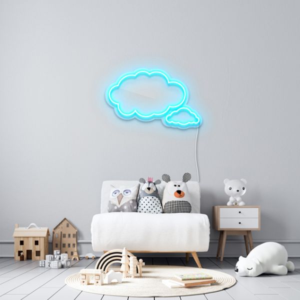 LED Neon Cloud Light: pre-designed LED neon art from Custom Neon®