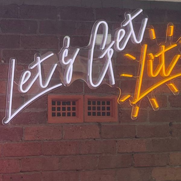 Let's Get Lit Neon Wall Art  Feel Good Neon Signs by CUSTOM NEON®