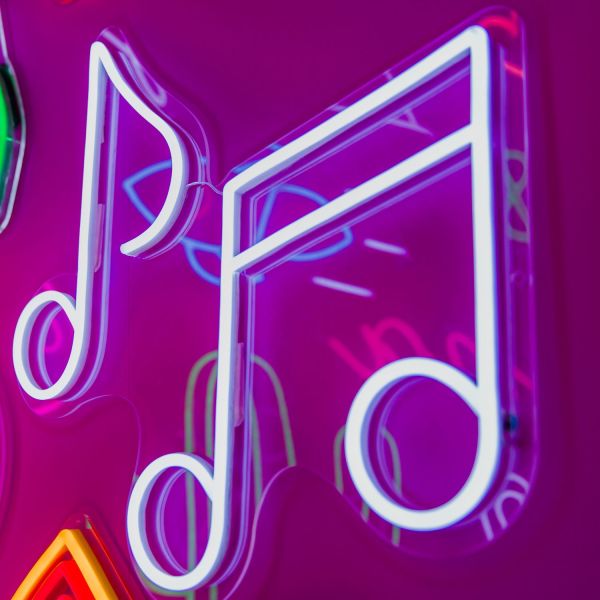 Neon Music Notes Sign  LED CUSTOM NEON® Signs for Music Lovers