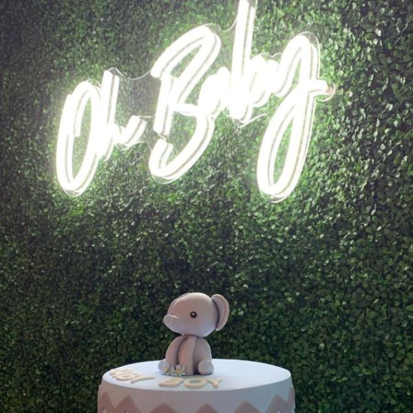 Oh Baby * Cheap Neon Sign for Baby Shower / Bedroom Decor