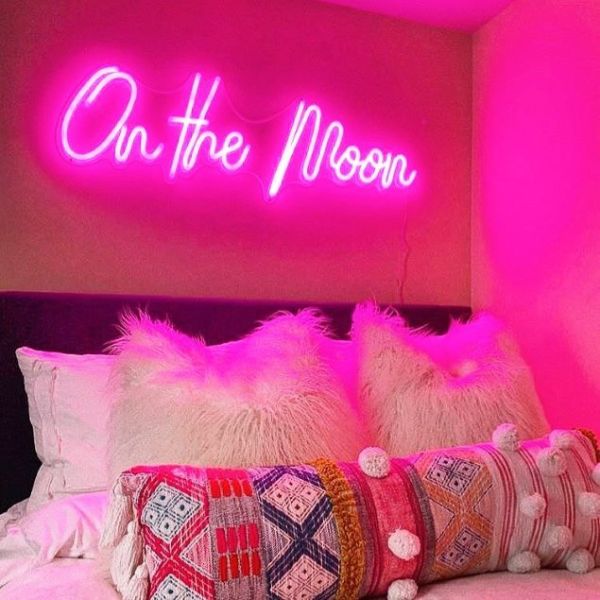 * On the Moon * Neon Bedroom Lights | Neon LED Flex Sign