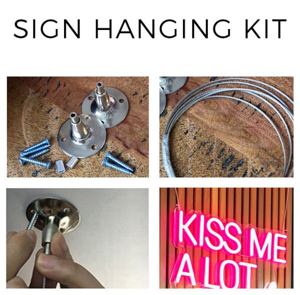 Buy Custom Neon's Sign Hanging Kit for Quick & Easy Installation