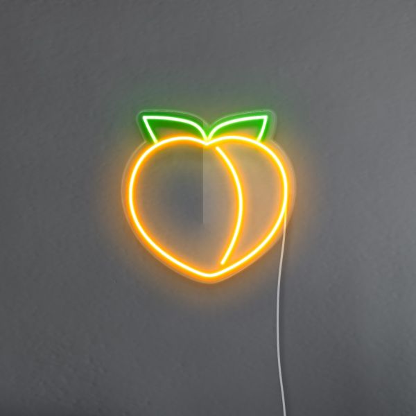 Peach Emoji Neon Sign
pre-designed light-up wall art from Custom Neon®