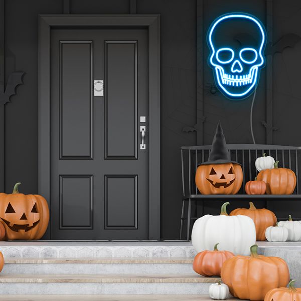 Halloween LED Neon Skull Light  Neon Sign for Halloween & Dia de Muertos