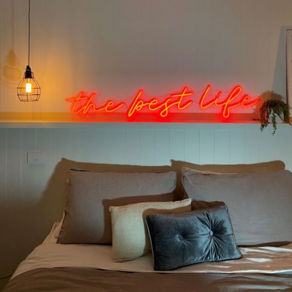 The Best Life | Positive Neon Word Sign For Sale By Custom Neon