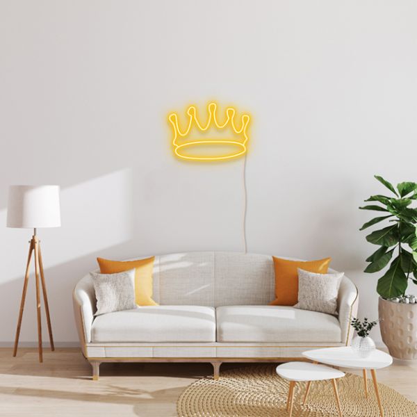 The Crown Neon Sign in 18 Colors FREE Remote/Dimmer