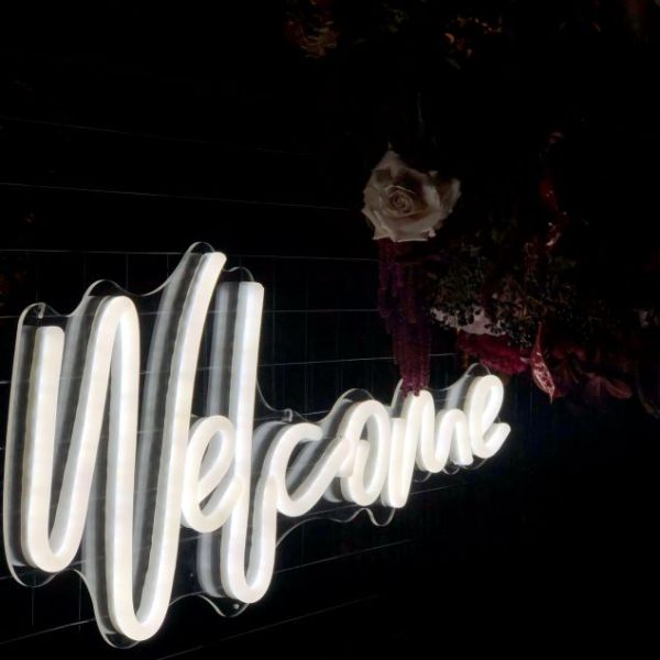 Welcome Neon Sign 18 Colors FREE Remote/Dimmer