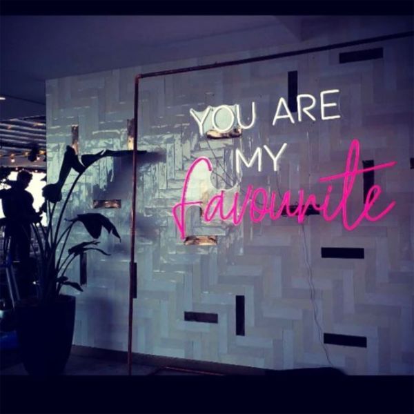 You Are My Favourite LED neon sign in two colours and fonts from CustomNeon.com