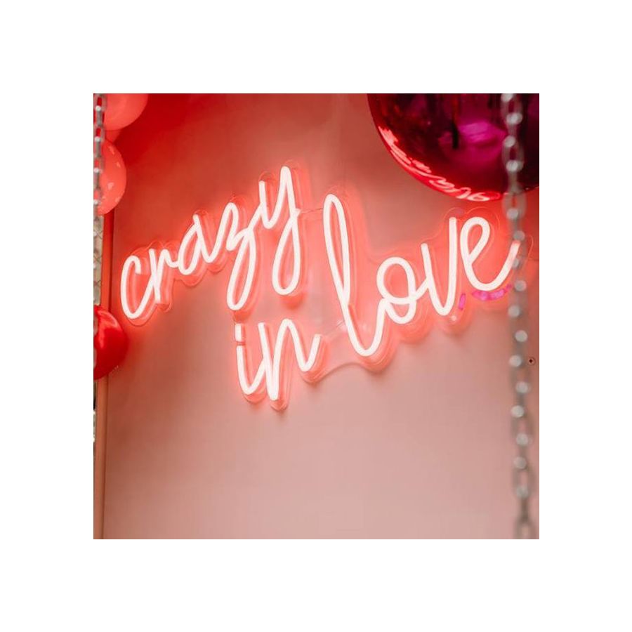 Crazy in Love Neon Neon Wedding Sign, Engagement Neon Sign