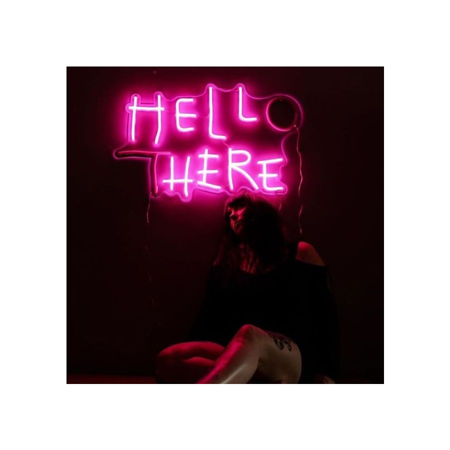 hello there neon sign