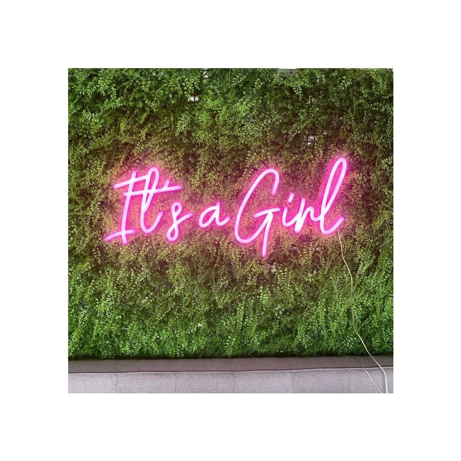 It's a Girl * Pink Neon Sign, Baby Showers