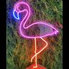 Multi-colored Flamingo in 8mm LED Neon Flex - photo from CustomNeon.com