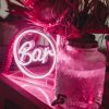 Freestanding Bar Sign in Circle by CUSTOM NEON®