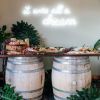 It Was All a Dream neon flex sign shown above a grazing table - from Custom Neon®