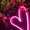 Pink LED neon heart from Custom Neon