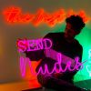 Send Nudes pink LED neon sign from Custom Neon®