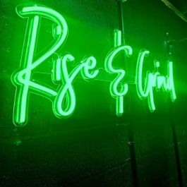 Rise & Grind Neon Light by CUSTOM NEON® | FREE Remote & Dimmer