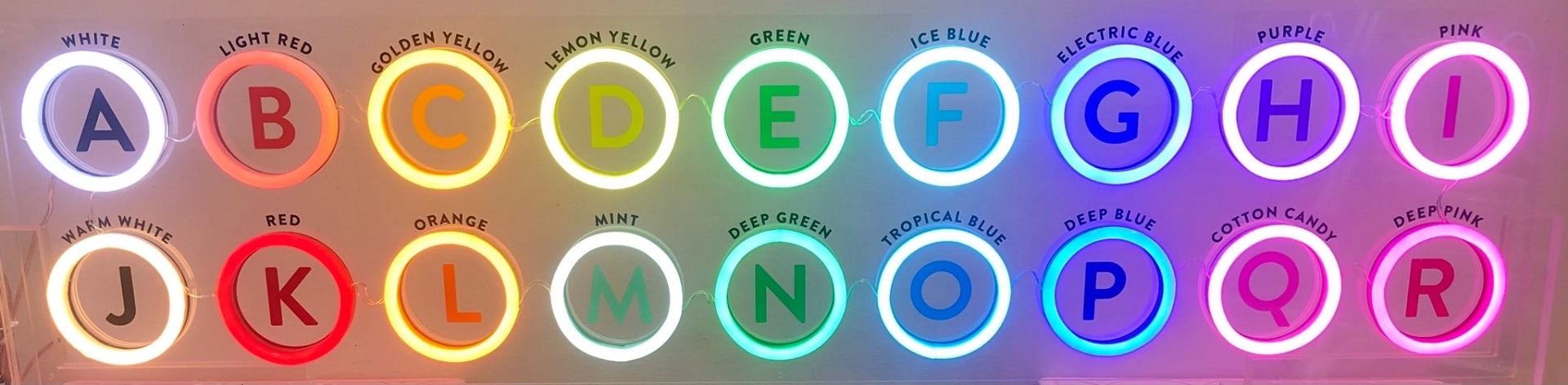 Custom Neon® Colors: 18 Fluorescent Colors for Indoor & Outdoor Signs