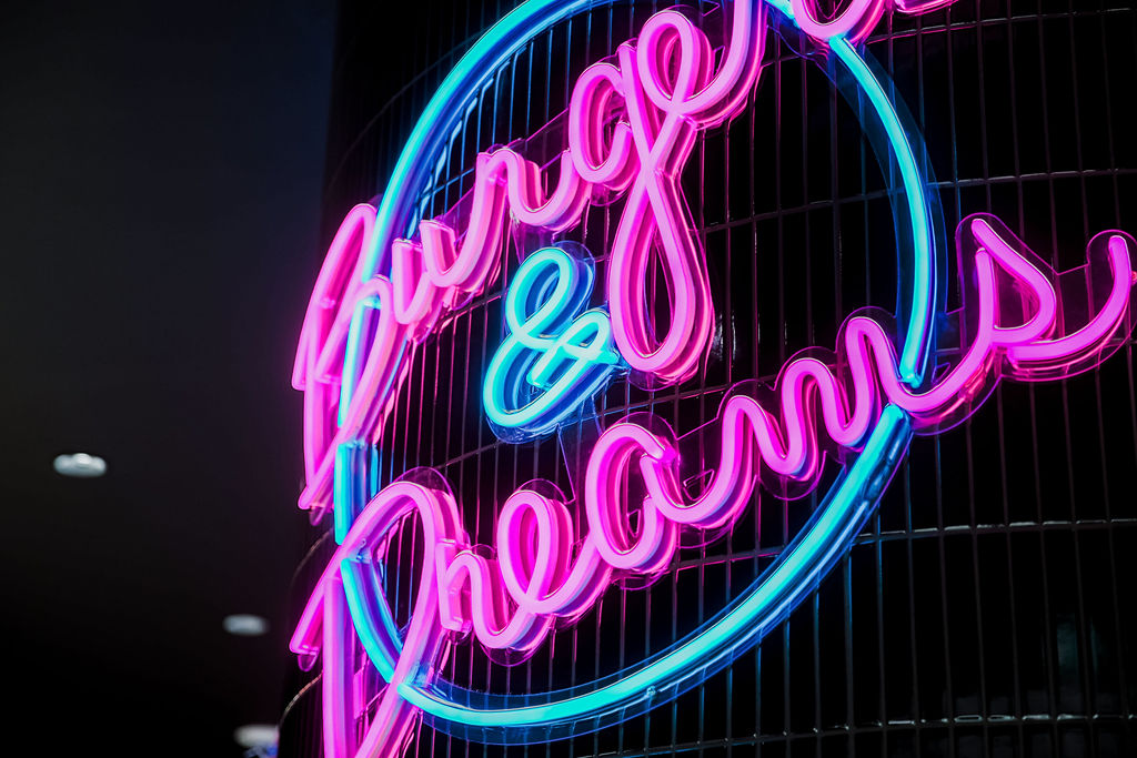 Burgers & Dreams sign @bossburgerco made by Custom Neon®
