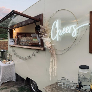Cheers sign made by Custom Neon® for @minteventscollective