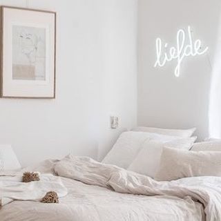White Custom Neon® bedroom sign @designs_by_zsofi