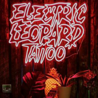 Pink logo sign @electric.leopard.tattoo by Custom Neon®