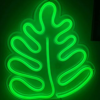 Green monstera leaf by Custom Neon®