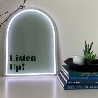 Custom Neon® Listen Up lamp sign