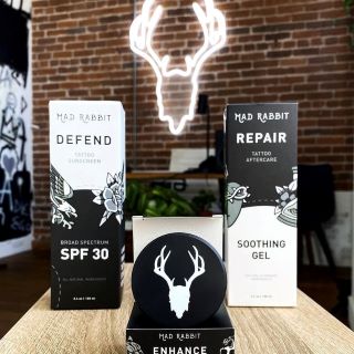 White stags head logo @madrabbit made by Custom Neon®