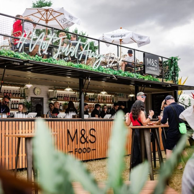 Custom Neon® branded hashtag sign for @marksandspencer @stagestruckevents @thebigfeastival