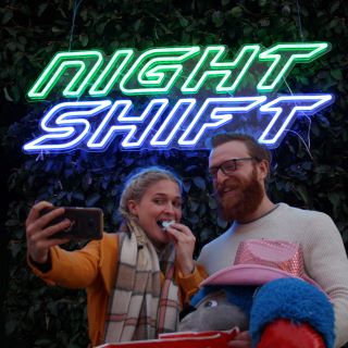 Night Shift festival light up sign made by Custom Neon®