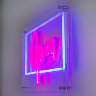 Custom Neon® open sign in acrylic open box