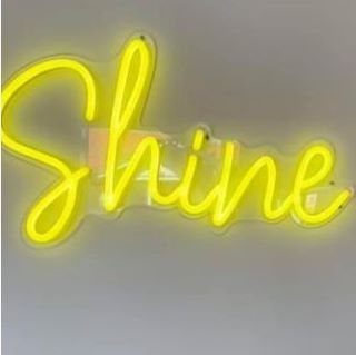 Shine yellow Custom Neon® sign