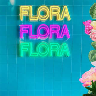 Florist wall sign made by Custom Neon®