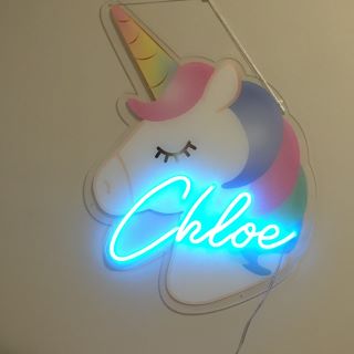 Unicorn girls name sign by Custom Neon®