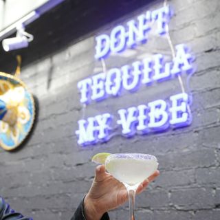 Don't Tequila My Vibe Custom Neon® sign for @lacabramexican